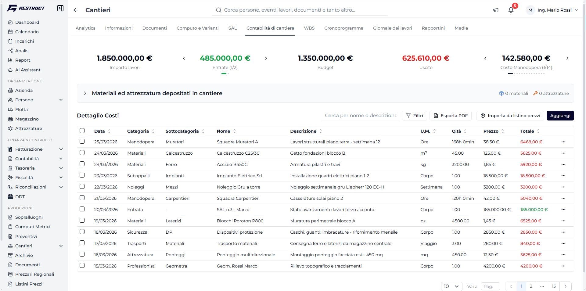 Contabilità in tempo reale